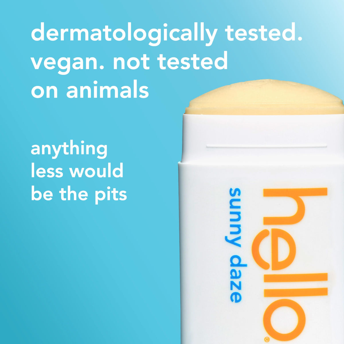 hello Sunny Daze deodorant scent profile with citrus fruits