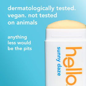 hello Sunny Daze deodorant scent profile with citrus fruits