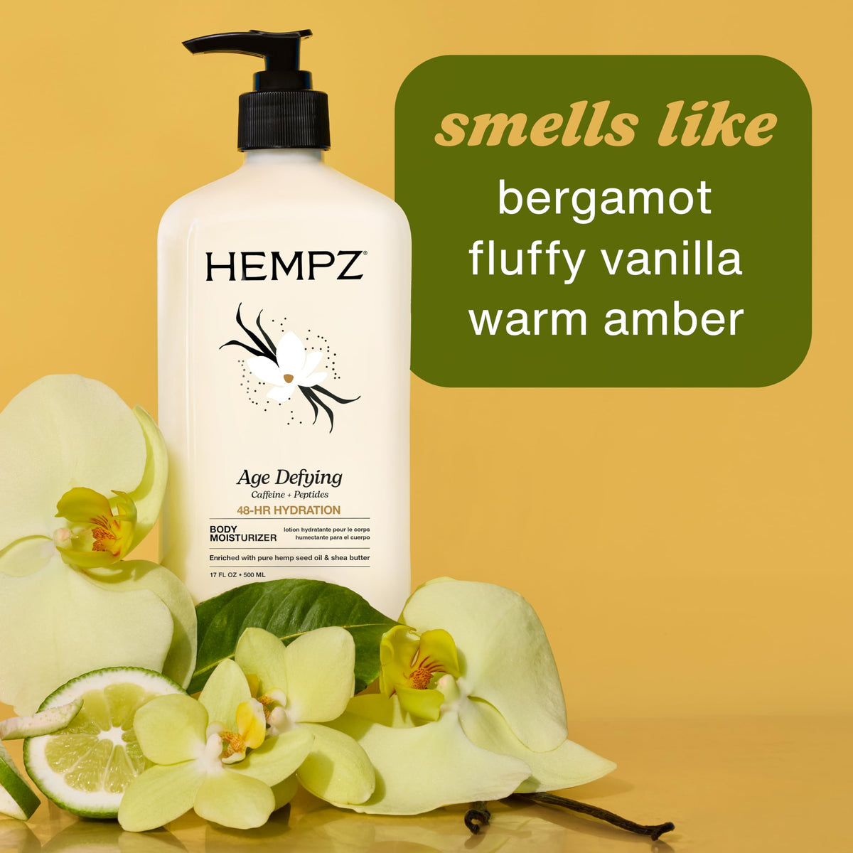 Hempz Age-Defy Body and Hand Lotion 17 oz with pump