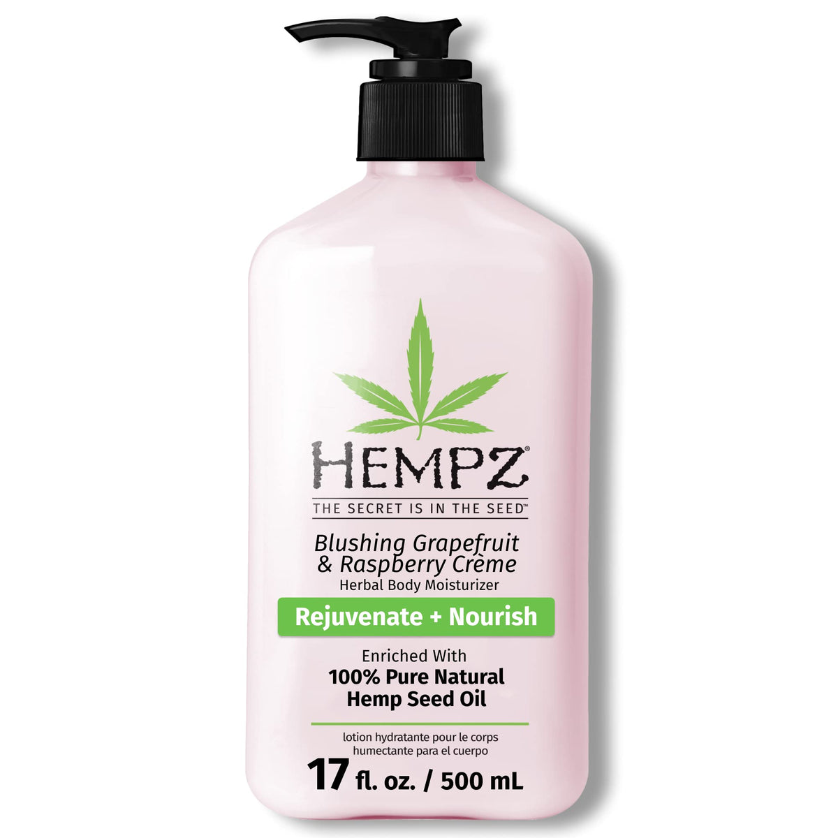 Hempz Body Lotion Grapefruit Raspberry Crème front view