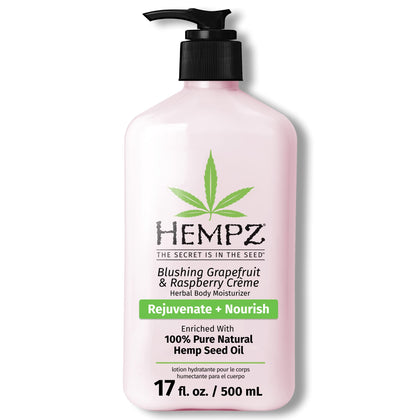 Hempz Body Lotion Grapefruit Raspberry Crème front view