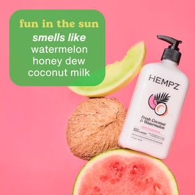 Hempz Body Lotion texture close-up on skin