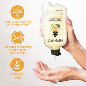 Hempz Body Wash bottle with shea butter and hemp seed oil