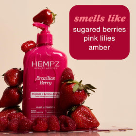 Hempz Brazilian Berry Lotion bottle side view