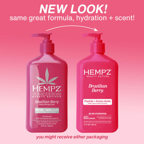 Hempz Brazilian Berry Lotion texture on skin