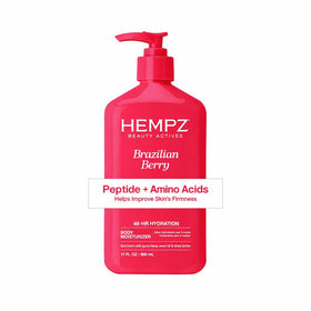 Hempz Brazilian Berry Moisturizing Body Lotion front view with pump
