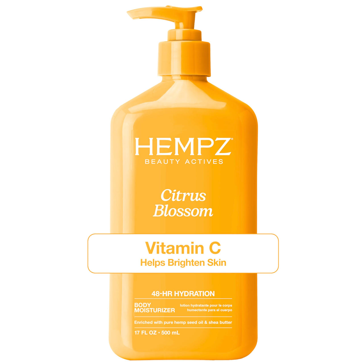 Hempz Citrus Blossom Body Lotion 17 Fl Oz front view