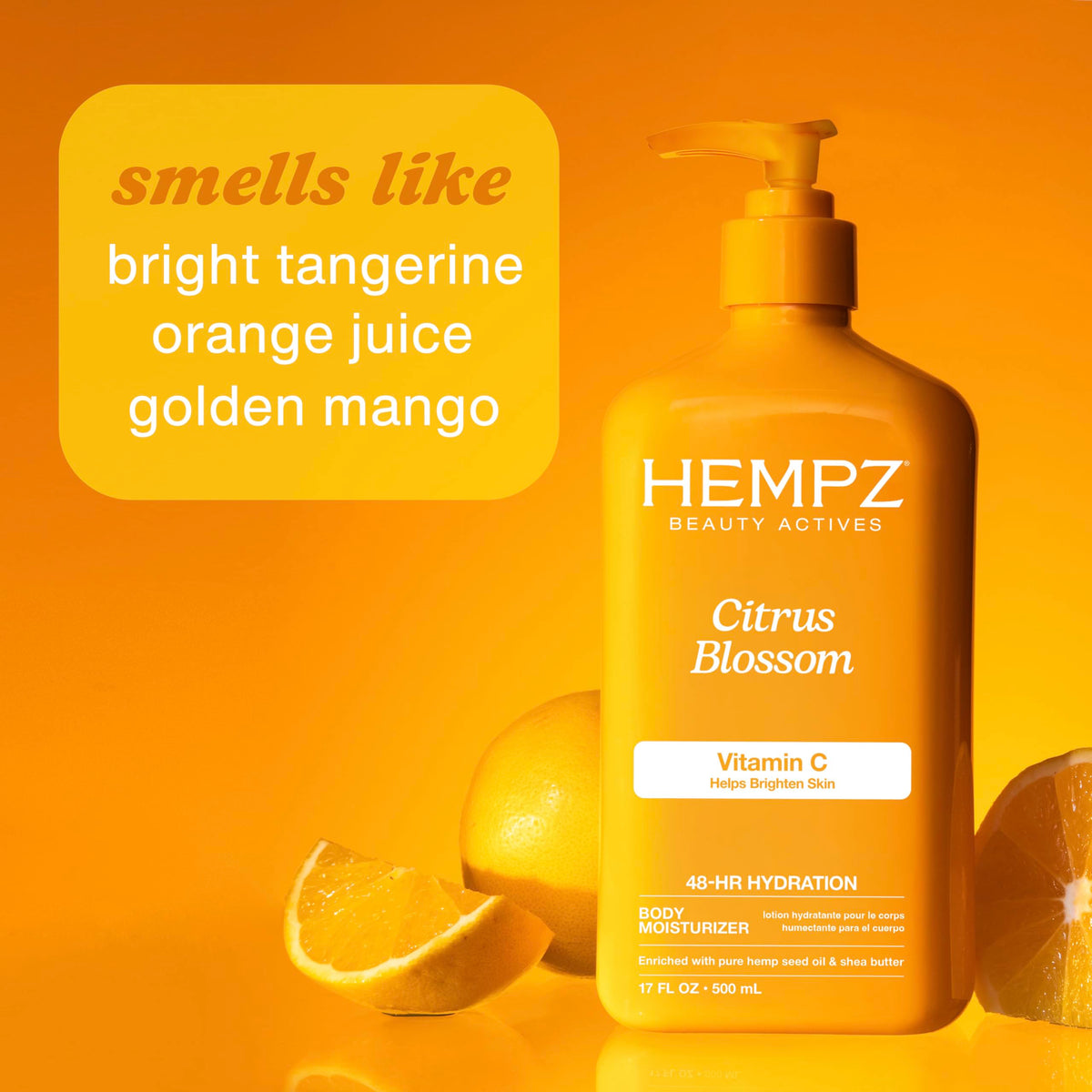 Hempz Citrus Blossom Body Lotion 17 Fl Oz with pump