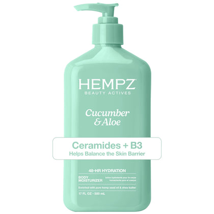 Hempz Cucumber & Aloe Body Lotion 17 Fl Oz front view