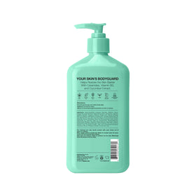 Hempz Cucumber & Aloe Body Lotion 17 Fl Oz with open cap