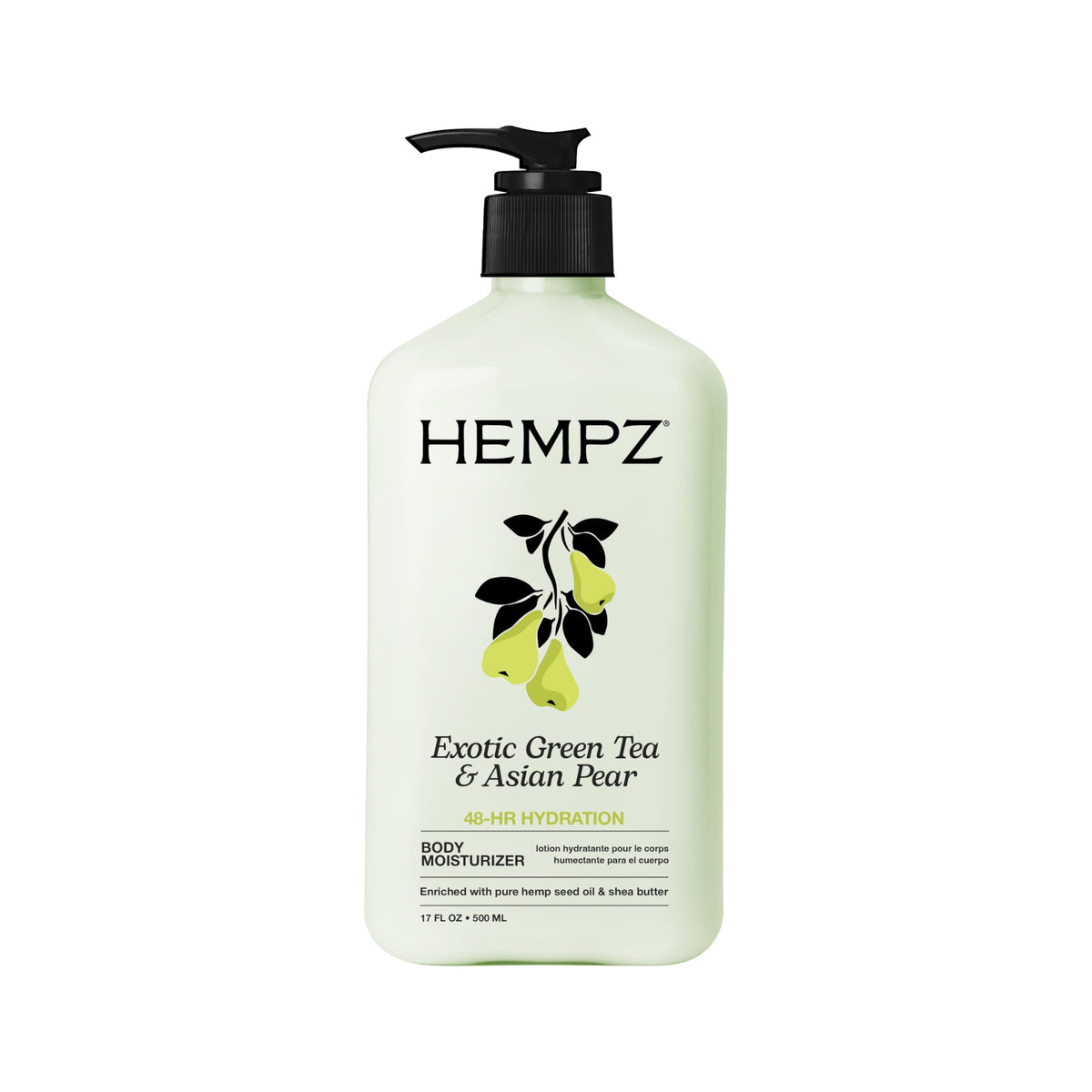 Hempz Exotic Green Tea & Asian Pear Moisturizing Body Lotion 17 Fl Oz front view