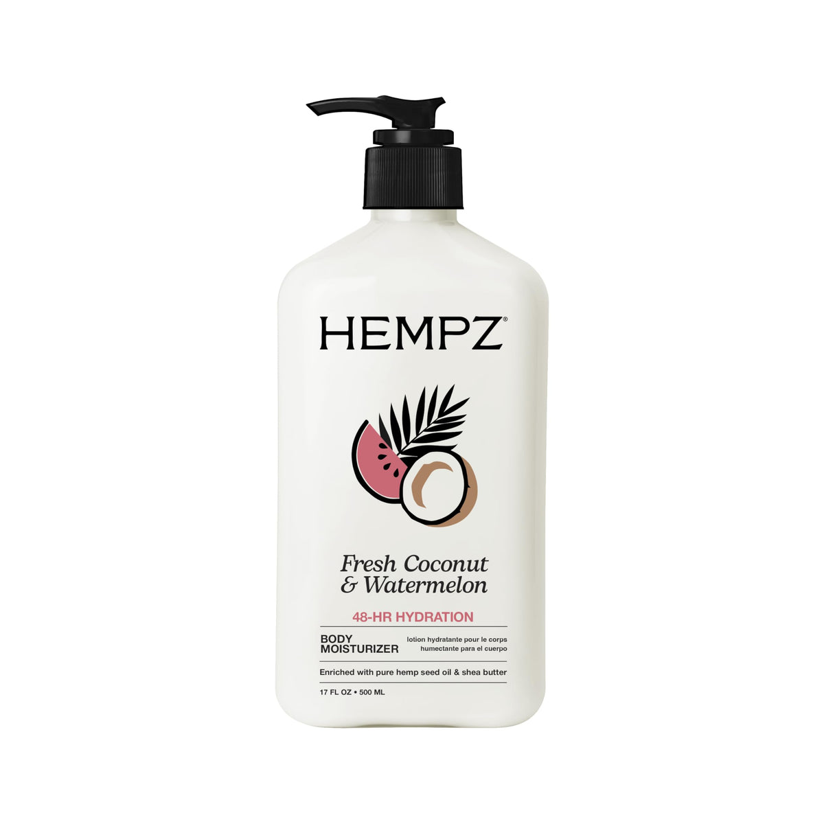 Hempz Fresh Coconut & Watermelon Body Lotion front view 572g