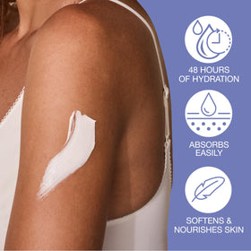 Hempz Lavender & Chamomile Body Lotion on a bathroom counter