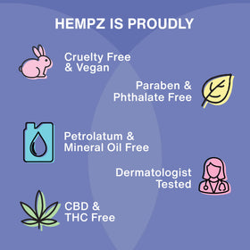 Hempz Lavender & Chamomile Body Lotion with lavender flowers