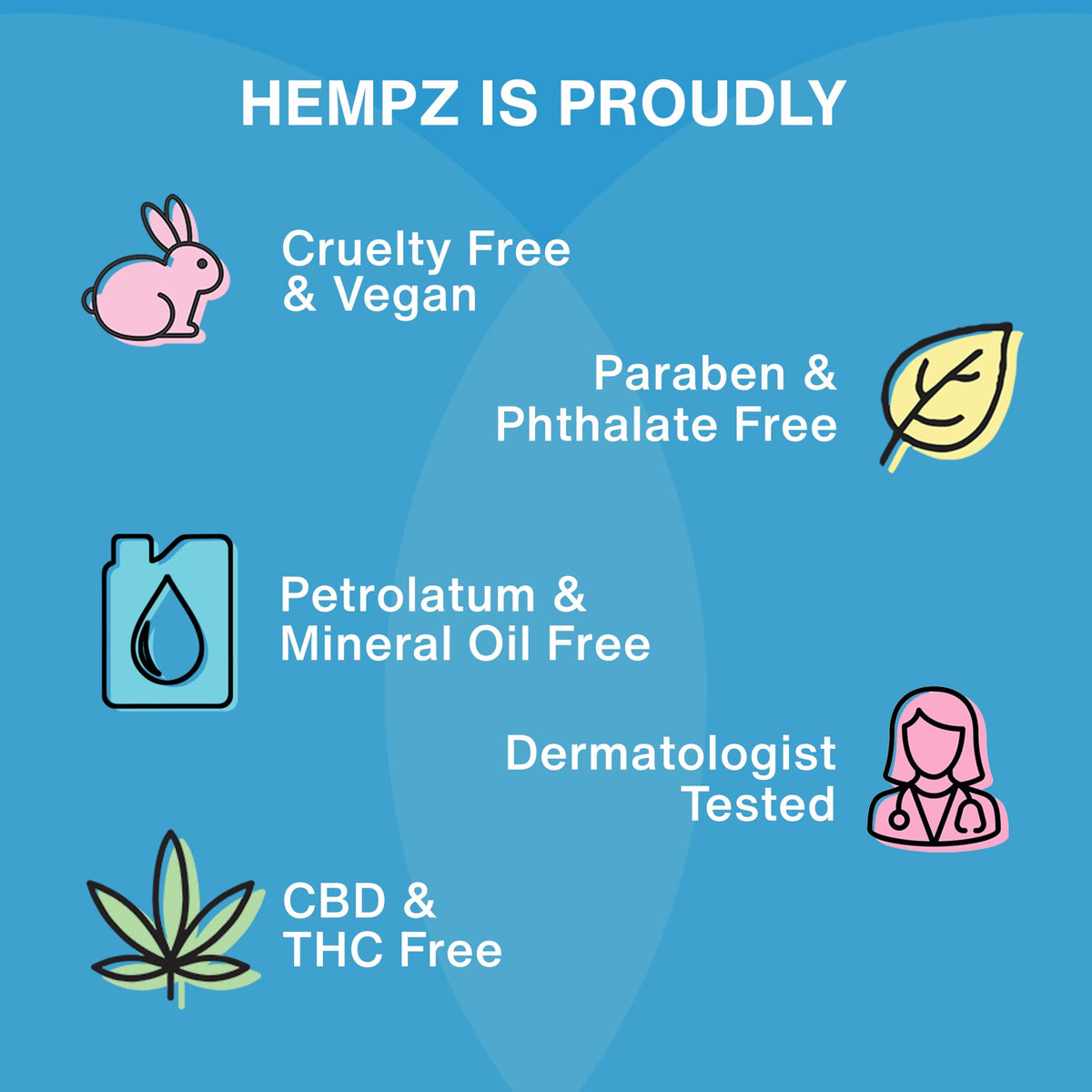 Hempz lotion packaging with natural ingredients