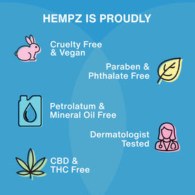 Hempz lotion packaging with natural ingredients