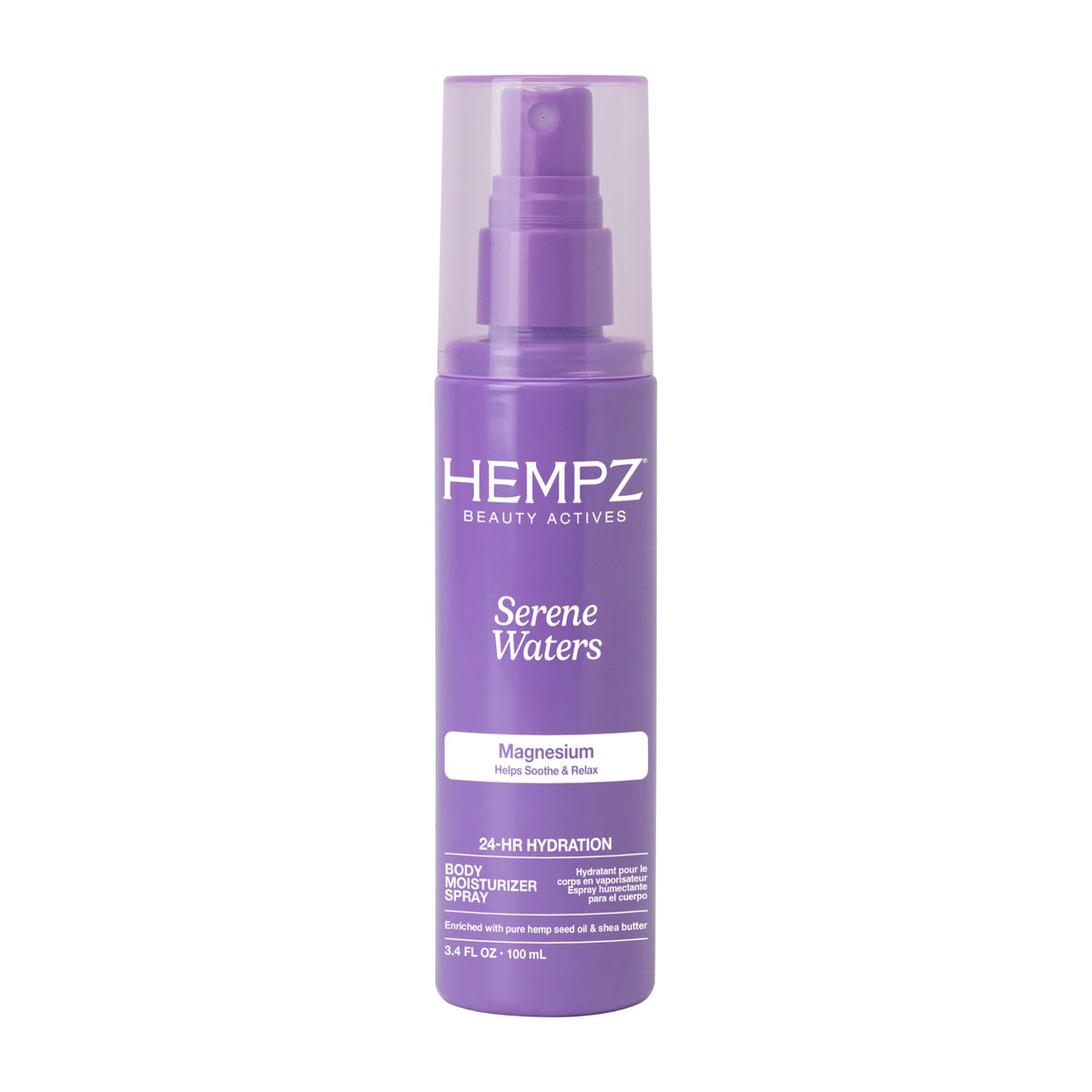 Hempz Magnesium Body Spray Serene Waters 3.4 fl. oz. front view