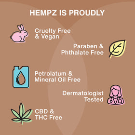 Hempz Magnesium Moisturizing Body Lotion 17 Fl Oz on a bathroom counter