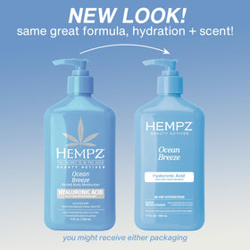 Hempz Ocean Breeze Body Lotion side view