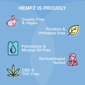 Hempz Ocean Breeze Body Lotion with tropical background
