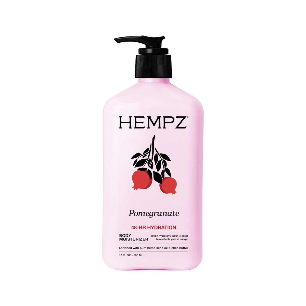 Hempz Pomegranate Bright Citrus Moisturizing Body Lotion front view