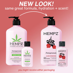 Hempz Pomegranate lotion bottle side view
