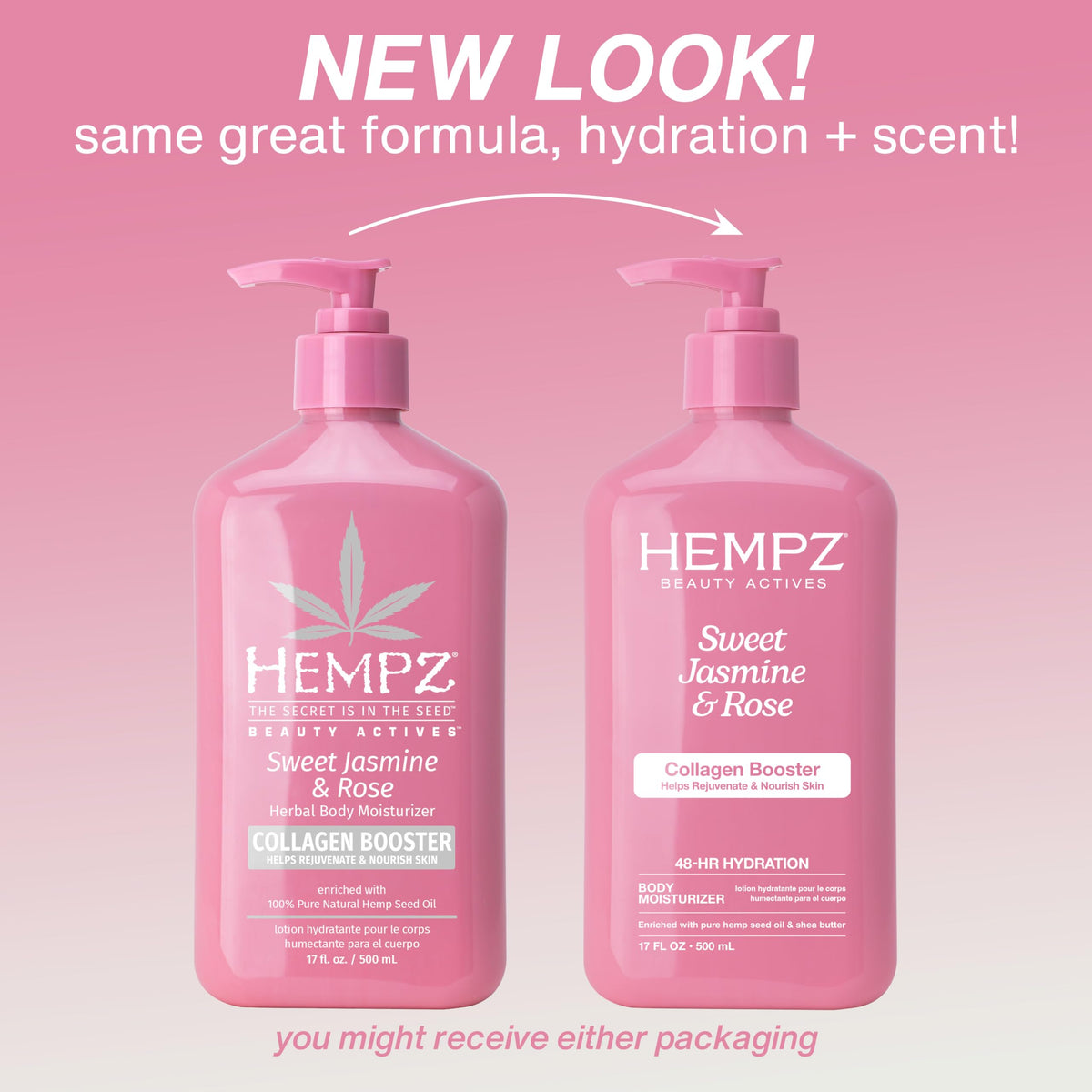 Hempz Sweet Jasmine & Rose Body Moisturizer texture close-up