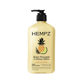 Hempz Sweet Pineapple & Honey Melon Body Lotion front view with pump