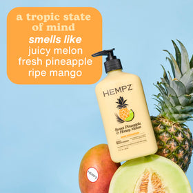 Hempz Sweet Pineapple & Honey Melon Body Lotion texture on skin