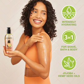 Hempz Sweet Pineapple & Honey Melon Body Oil back view