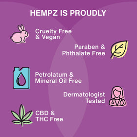 Hempz Vanilla Plum lotion in lifestyle setting