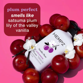Hempz Vanilla Plum lotion texture on skin