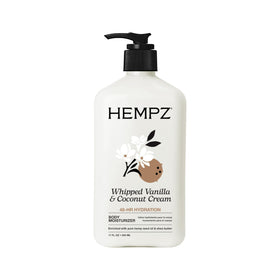 Hempz Whipped Vanilla Coconut Cream Body Lotion front view 17 fl oz