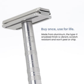 Henson Shaving Razor displayed with shaving cream