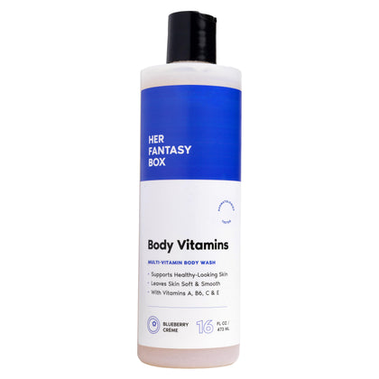 Her Fantasy Box Body Vitamins Moisturizing Body Wash 16 oz front view