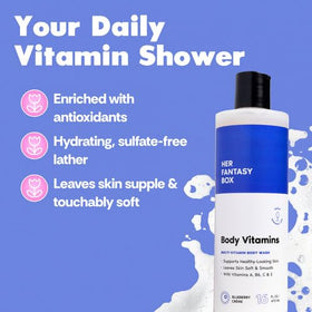 Her Fantasy Box Body Wash bottle side view