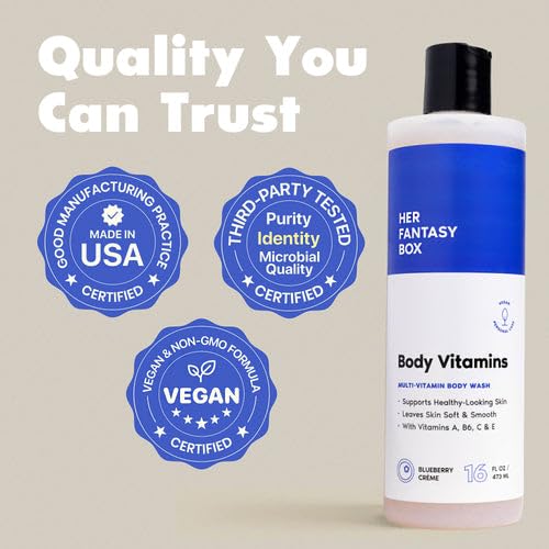 Her Fantasy Box Body Wash showing moisturizing lather