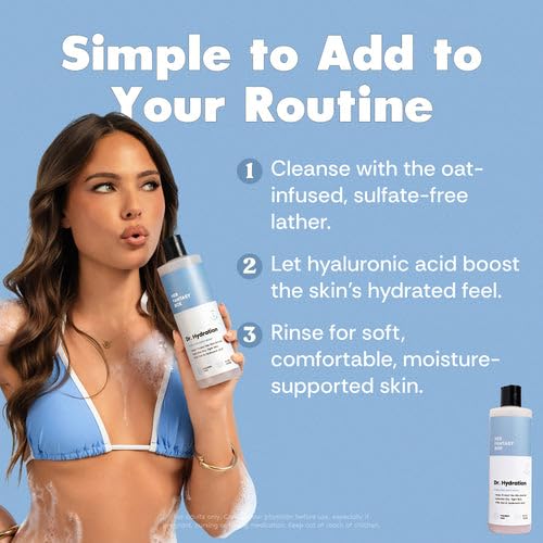 Her Fantasy Box Dr. Hydration body wash in a shower setting