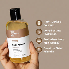 Her Fantasy Box Hydrating Body Oil texture close-up