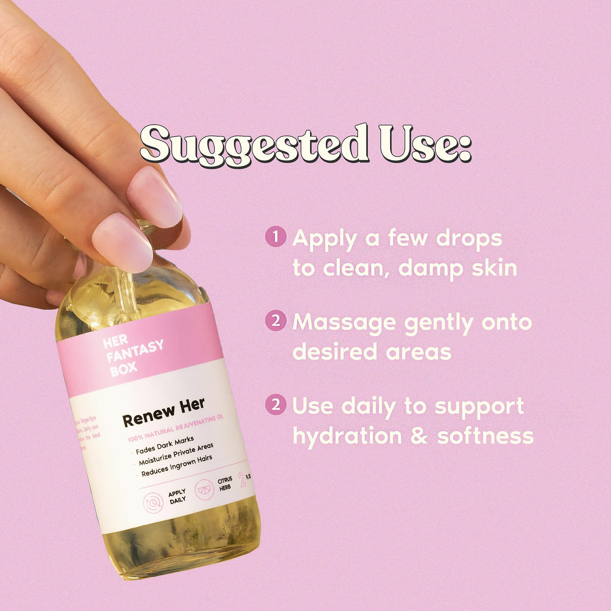 Her Fantasy Box Renew Her Yoni Oil with dropper