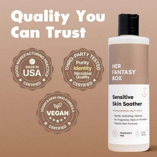 Her Fantasy Box Sensitive Skin Soother Body Wash texture close-up