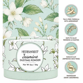 Herb & Root Jasmine Dusting Powder 2 oz packaging