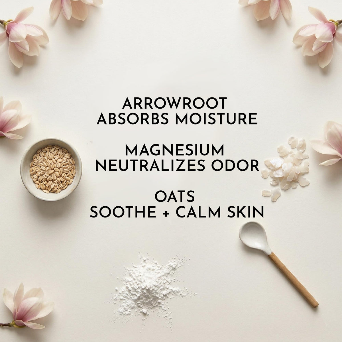 Herb & Root Talc-Free Body Dusting Powder set on a bathroom counter