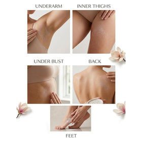 Herb & Root Vanilla Talc-Free Body Dusting Powder with puff