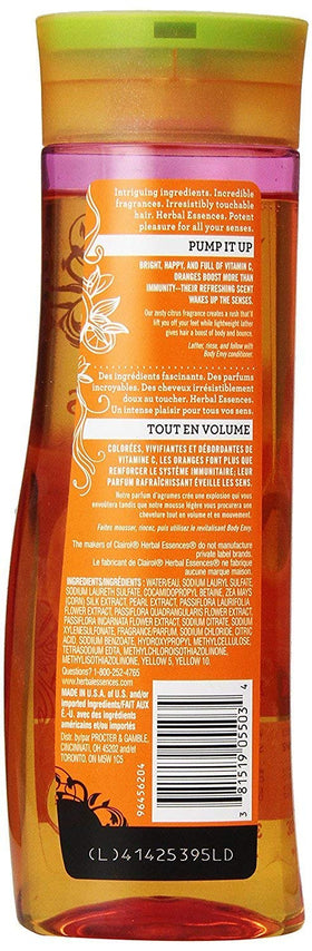 Herbal Essences Body Envy Volumizing Shampoo 10.1 oz back view