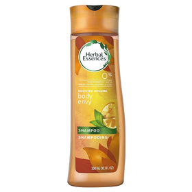 Herbal Essences Body Envy Volumizing Shampoo on bathroom shelf