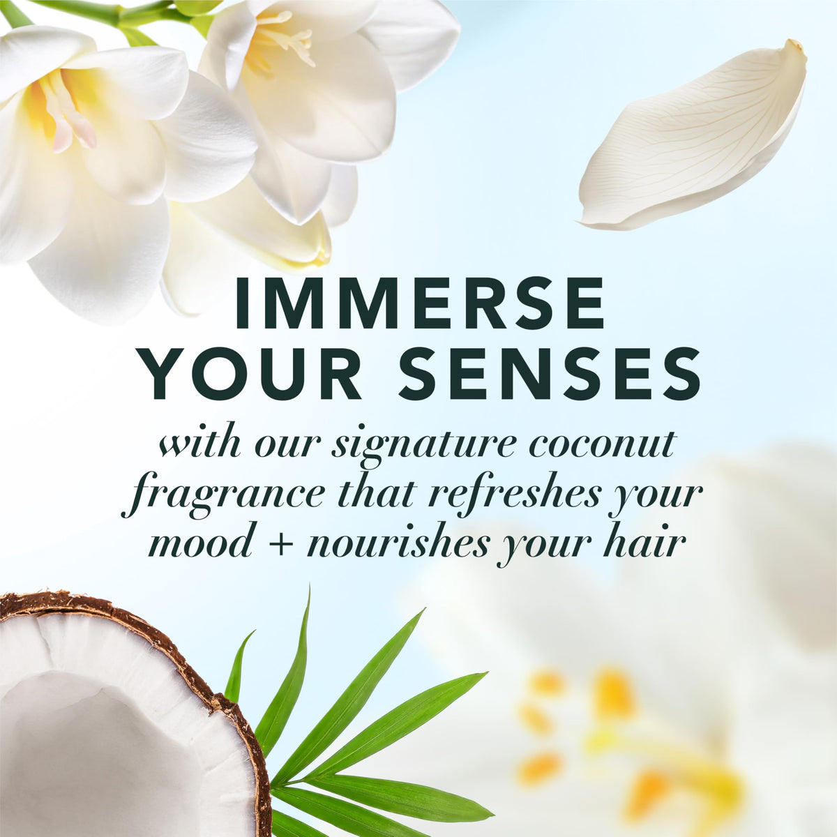 Herbal Essences Coconut Hair Mist lifestyle scene on vanity