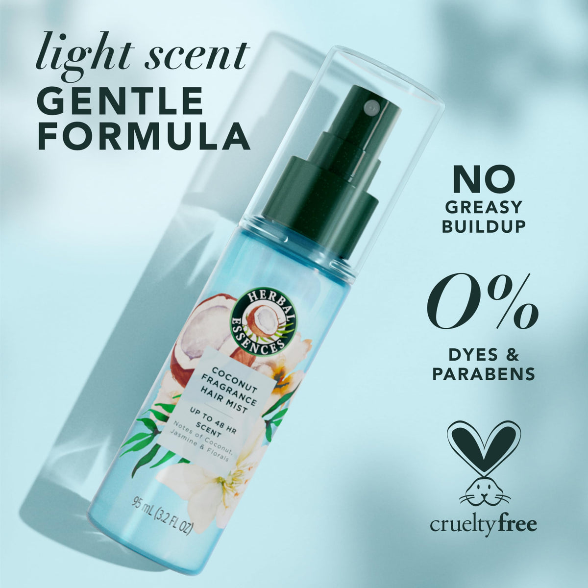Herbal Essences Coconut Hair Perfume with coconut and flowers