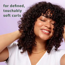 Herbal Essences Curl support Mousse application on wet hair