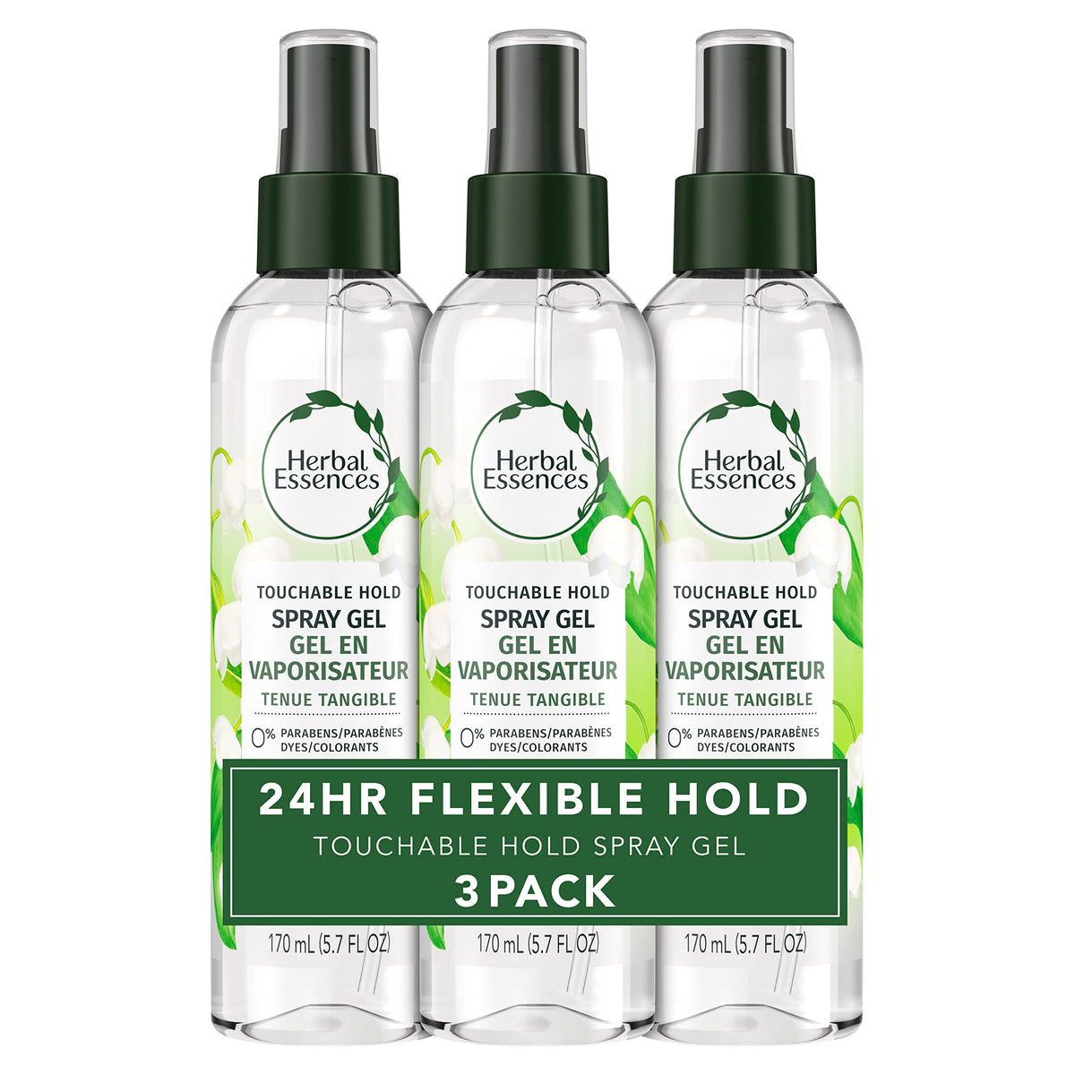 Herbal Essences Hair Spray Gel for Curly Hair 5.7 Fl Oz front view